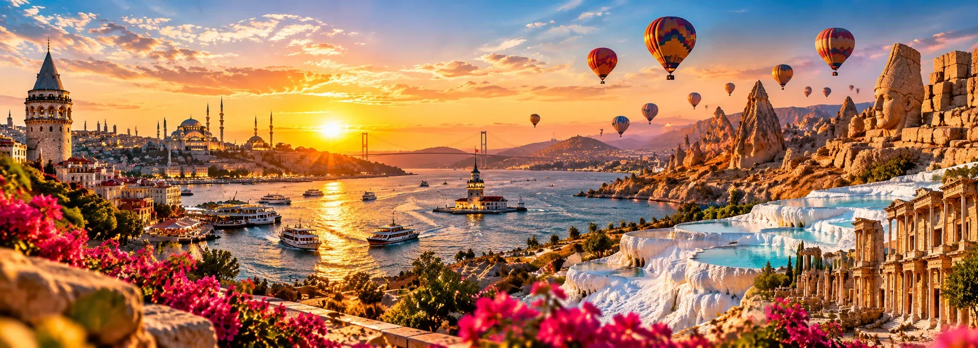 Türkiye’nin gün batımında panoramik harikaları
